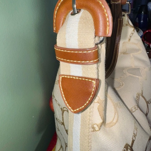 Chaps Cream and Brown Women's Bag - Picture 3 of 7